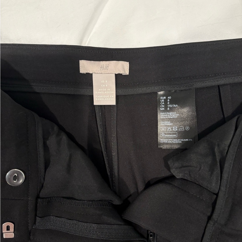 H&M Black Women's Skirt - Tailored A-Line